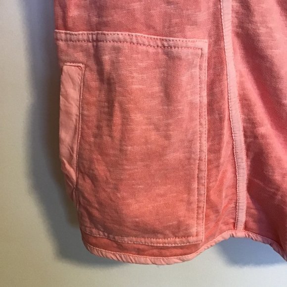 Sandwich Salmon Pink Asymmetric Zip Cotton Moto Jacket - Picture 9 of 13